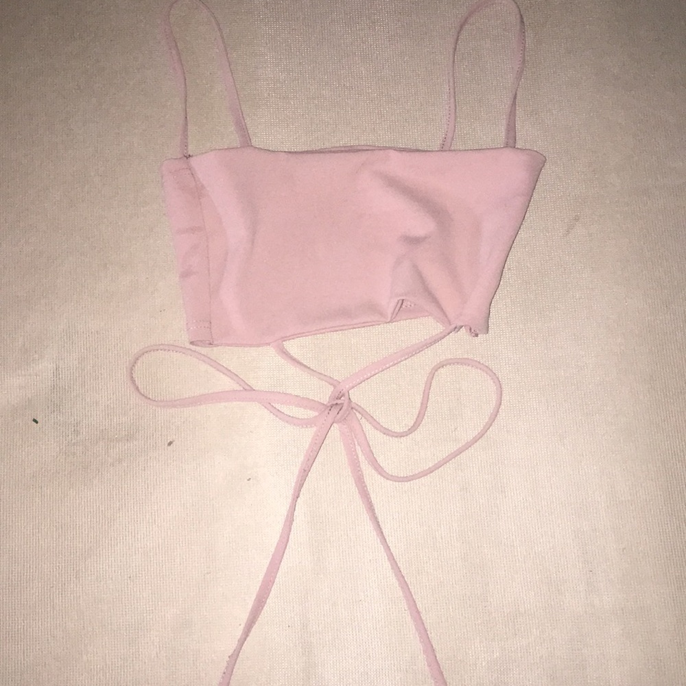 Rose Strap Crop Top